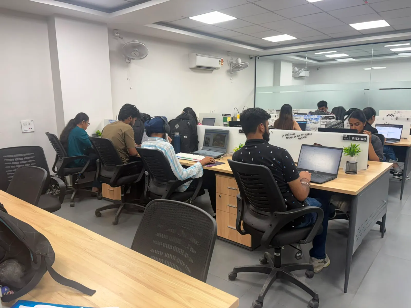 The Mits engineering floor in Bengaluru